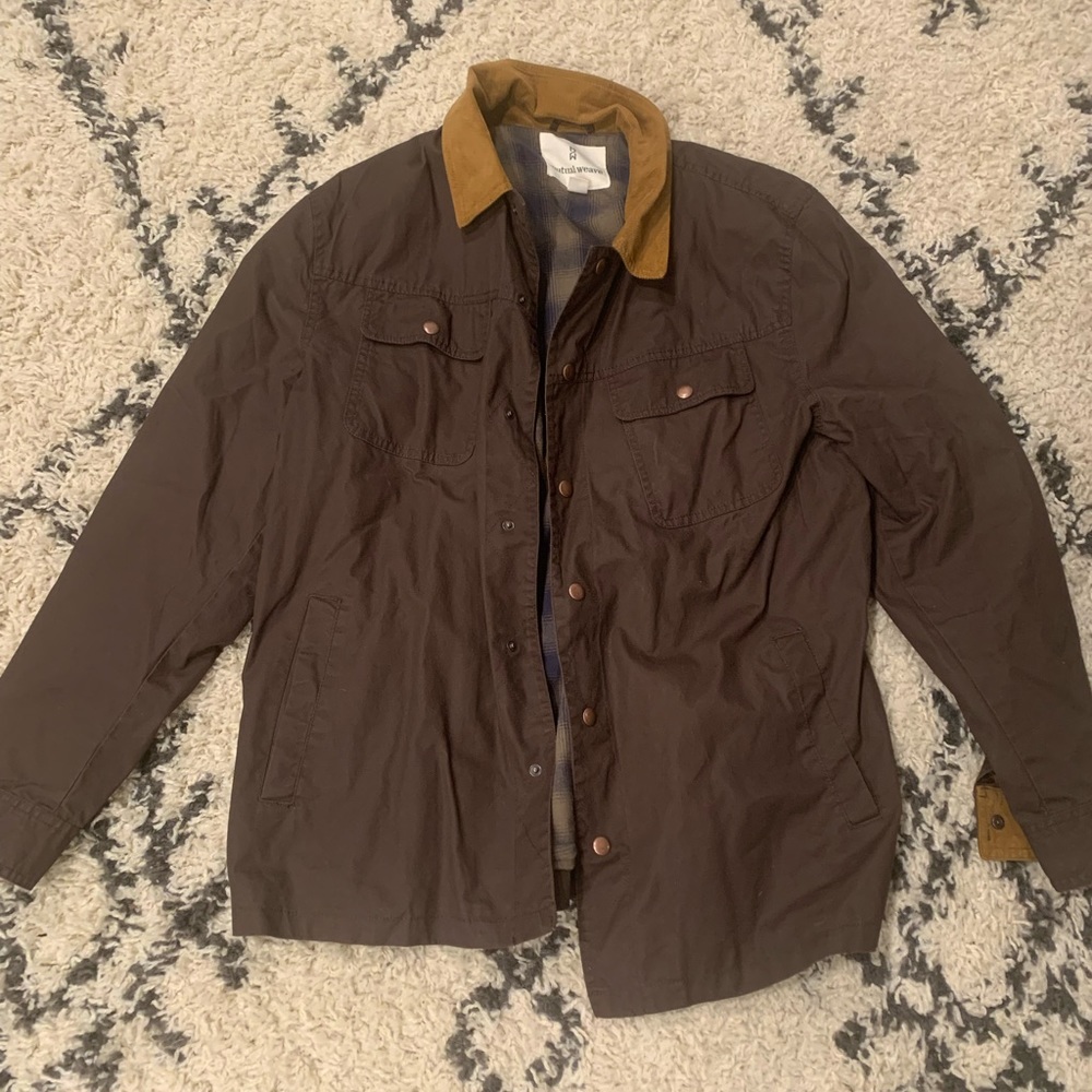 Workwear jacket plaided lined